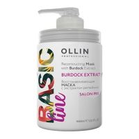 Ollin Professional Basic Line - Восстанавливающая маска с экстрактом репейника, 650 мл