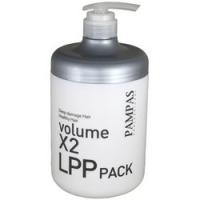 Pampas Volume X2 LPP Hair Pack - Маска восстанавливающая для волос, 1000 мл стабилизирующая маска с молекулярным комплексом защиты тонких волос mask volume complexe 3
