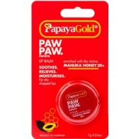 Papaya Gold Paw Paw Papaya Lip Balm - Бальзам для губ с медом манука в баночке, 7 г clinique увлажняющий бальзам для губ chubby stick moisturizing lip colour balm