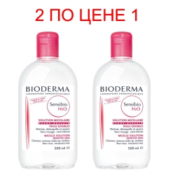Bioderma Sensibio Micelle solution - Очищающая вода, 2х500 мл фото Фото Bioderma Sensibio Micelle solution - Очищающая вода, 2х500 мл