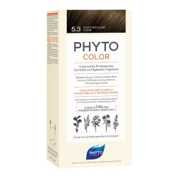 Фото Phyto Color - Краска для волос Светлый золотистый шатен, оттенок  5.3, 1 шт