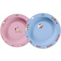 Avent - Глубокая тарелка 230 мл, 6 м+, голубая и розовая