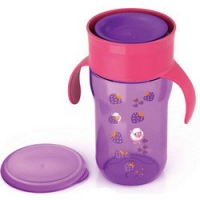 

Avent - Кружка-поильник оранжево-фиолетовый, 340 мл, с 12 месяцев