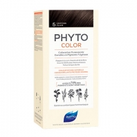 Phyto Color - Краска для волос cветлый шатен, 1 шт стойкий краситель для седых волос de luxe silver dls4 0 4 0 шатен 60 мл base collection