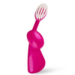 Фото Radius Toothbrush Kidz - Зубная щетка детская очень мягкая, розовый перламутр