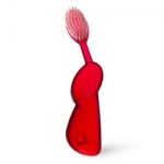 Фото Radius Toothbrush Original - Зубная щетка мягкая классическая для левшей, красная