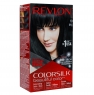 Revlon - Набор для окрашивания волос в домашних условиях: крем-активатор + краситель + бальзам, #10 Black (Черный), 130 мл