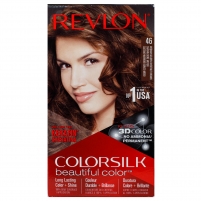 Фото Revlon - Набор для окрашивания волос в домашних условиях: крем-активатор + краситель + бальзам, #46 Medium Golden Chestnut Brown (Золотисто-каштановый), 130 мл