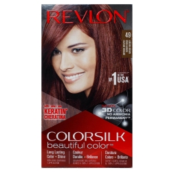 Фото Revlon - Набор для окрашивания волос в домашних условиях: крем-активатор + краситель + бальзам, #49 Auburn Brown (Ярко-коричневый), 130 мл