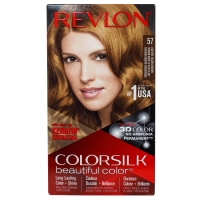 Revlon - Набор для окрашивания волос в домашних условиях: крем-активатор + краситель + бальзам, #57 Lightest Golden Brown (Очень светлый золотой коричневый), 130 мл оттеночный бальзам life color коричневый