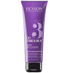 Фото Revlon Professional Be Fabulous Hair Recovery Cuticle Sealer Shampoo - Очищающий шампунь, запечатывающий кутикулу шаг 3, 250 мл