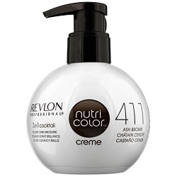 Фото Revlon Professional Nutri Color Creme - Краска для волос 411 Холодный коричневый, 270 мл
