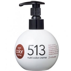 Фото Revlon Professional Nutri Color Creme - Краска для волос 513 Глубокий ореховый, 270 мл