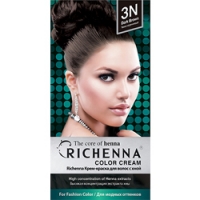 

Richenna Color Cream 3 n - Крем-краска для волос с хной, темно-коричневый