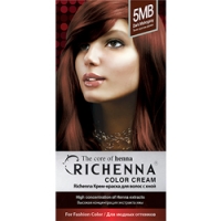 

Richenna Color Cream 5 mb - Крем-краска для волос с хной, темно-красное дерево