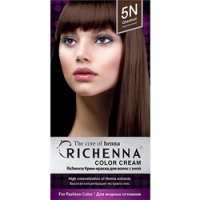 

Richenna Color Cream 5 n - Крем-краска для волос с хной, каштановый