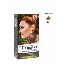Richenna Color Cream 8 yn - Крем-краска для волос с хной, светло-золотой блонд фото Фото Richenna Color Cream 8 yn - Крем-краска для волос с хной, светло-золотой блонд
