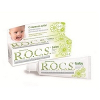 R.O.C.S. Baby - Зубная паста, Душистая Ромашка, 45 гр. нашивка силиконовая ромашка светящаяся 5 × 5 см белый