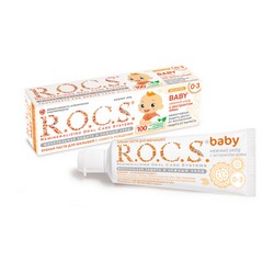 Фото R.O.C.S. Baby - Зубная паста, Нежный уход с экстрактом Айвы, 45 гр