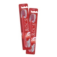 R.O.C.S. Red Edition Classic - Зубная щетка, средняя орал би 3д уайт уайтнин блэк щетка зубная 1 средняя