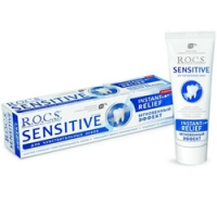 R.O.C.S. Sensitive - Зубная паста, Мгновенный эффект, 94 гр. зубная паста рокс сенситив мгновенный эффект для чувствительных зубов 94г