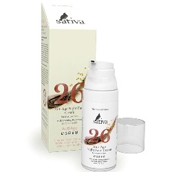 Фото Sativa Anti Age Night Face Cream - Ночной крем для лица для зрелой кожи №26, 50 мл