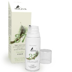 Фото Sativa Night Face Cream - Ночной крем для лица для жирного и комбинированного типа кожи №37, 50 мл