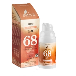 Фото Sativa - Крем солнцезащитный с тонирующим эффектом SPF 30 "№68 Rose Beige", 30 мл