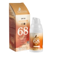 Sativa - Крем солнцезащитный с тонирующим эффектом SPF 30 №68 Sand Beige, 30 мл