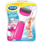 Фото Scholl Velvet Smooth - Электрическая роликовая пилка для удаления огрубевшей кожи стоп, экстра жесткая, розовая