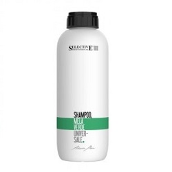 Фото Selective Shampoo Alla Mela Verde - Шампунь для всех типов волос Зелёное яблоко, 1000 мл