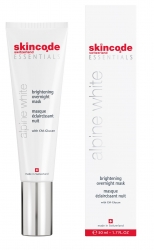Фото Skincode Essentials Alpine White Brightening Overnight Mask - Маска ночная осветляющая, 50 мл