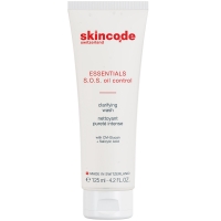 Skincode Essentials SOS Oil Control Clarifying Wash - Очищающее средство для жирной кожи, 125 мл клеточно активный anti age лосьон для кожи головы elixir anti chute premium 120332 100 мл
