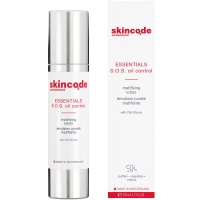 Skincode Essentials SOS Oil Control Mattifying Lotion - Лосьон матирующий для жирной кожи, 50 мл sativa day face cream дневной крем для лица для жирного чувствительного типа кожи 33 50 мл