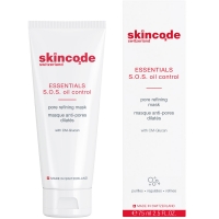 Skincode Essentials Pore Refining Mask - Маска очищающая с эффектом сужения пор, 75 мл limoni очищающая маска скраб для лица с белой глиной и грецким орехом white clay scrub mask 100