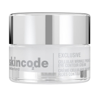 Skincode Exclusive Cellular Wrinkle Prohibiting Eye Contour Cream - Крем клеточный от морщин для век, 15 мл крем для век от темных кругов и отёков под глазами в коробке