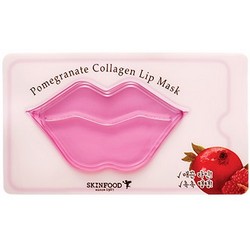 Фото Skinfood Pomegranate Collagen Lip Mask - Маска для губ гидрогелевая, 8 г