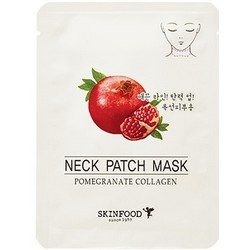 Фото Skinfood Pomegranate Collagen Neck Patch Mask - Маска для шеи антивозрастная, 10 г