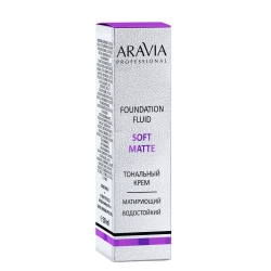 Фото Aravia Professional - Тональный крем для лица матирующий Soft Matte - 01 foundation matte, 30 мл