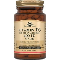 Solgar - Витамин D3 600 МЕ в капсулах, 60 шт solgar витамин с со вспомогательными веществами 90 таблеток