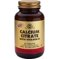 Solgar Calcium Citrate With Vitamin D - Кальция цитрат с витамином D3 в таблетках, 60 шт solgar folic acid 400 mcg фолиевая кислота в таблетках 10 шт