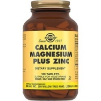 Solgar Calcium Magnesium Plus Zing - Кальций, магний, цинк в таблетках, 100 шт - фото 1