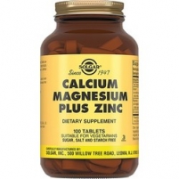 Фото Solgar Calcium Magnesium Plus Zing - Кальций, магний, цинк в таблетках, 100 шт