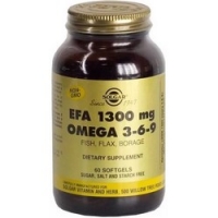 Solgar EFA 1300 mg Omega 3-6-9 - Омега 3-6-9 в капсулах, 60 шт