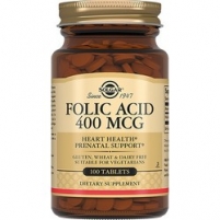 Фото Solgar Folic Acid 400 MCG - Фолиевая кислота в таблетках, 10 шт