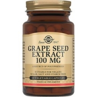 Solgar Grape Seed Extract 100 mg - Экстракт виноградных косточек в капсулах, 30 шт биологически активная добавка orihiro экстракт шиджими с орнитином 180 капсул