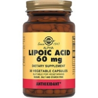 Solgar Lipoc Acid 60 mg - Альфа-липоевая кислота в капсулах, 30 шт natrol альфа липоевая кислота 600 мг time release 45 таблеток