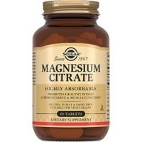 Solgar Magnesium Citrate - Цитрат магния 200 мг в таблетках, 60 шт нэйчес баунти цитрат магния с витамином в6 таб 60