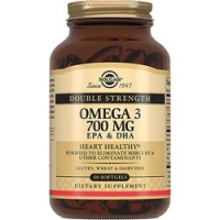Solgar Omega 3 700 mg - Двойная Омега 3 ЭПК и ДГК в капсулах, 60 шт solgar комплекс жирных кислот 1300 омега 3 6 9 120 шт