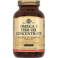 Solgar Omega 3 Fish Oil Concentrate - Концентрат рыбьего жира Омега-3 в капсулах, 60 шт - фото 1